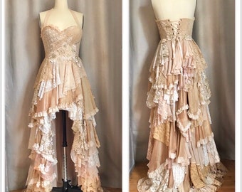 Vestido dorado hecho a medida