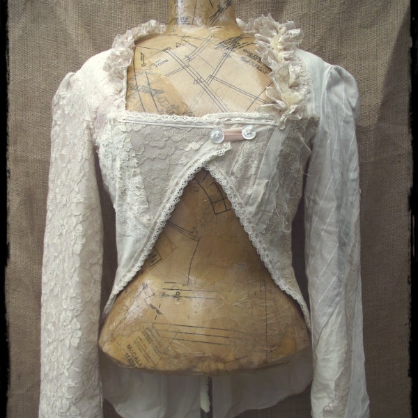 Antique lace tailcoat