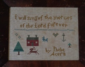 Primitive Cross Stitch Pattern MERCIES of the LORD PDF