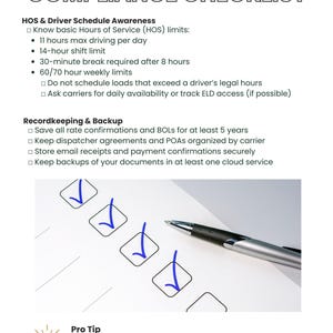 Dispatch Checklist Example Freight Dispatch Foundations | 109-page Editable Class Kit | Canva ...