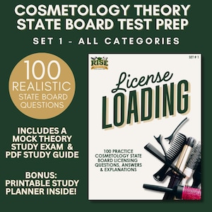 Przygotowanie do egzaminu państwowego z kosmetologii – zestaw 1 – 100 testów praktycznych, przewodnik do nauki, planer (pobierz plik PDF)