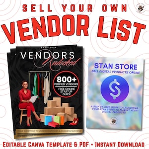 Leverantörslista 2025: 800+ dropshipping-leverantörer + Stan Store Guide (Canva-mall, PDF)