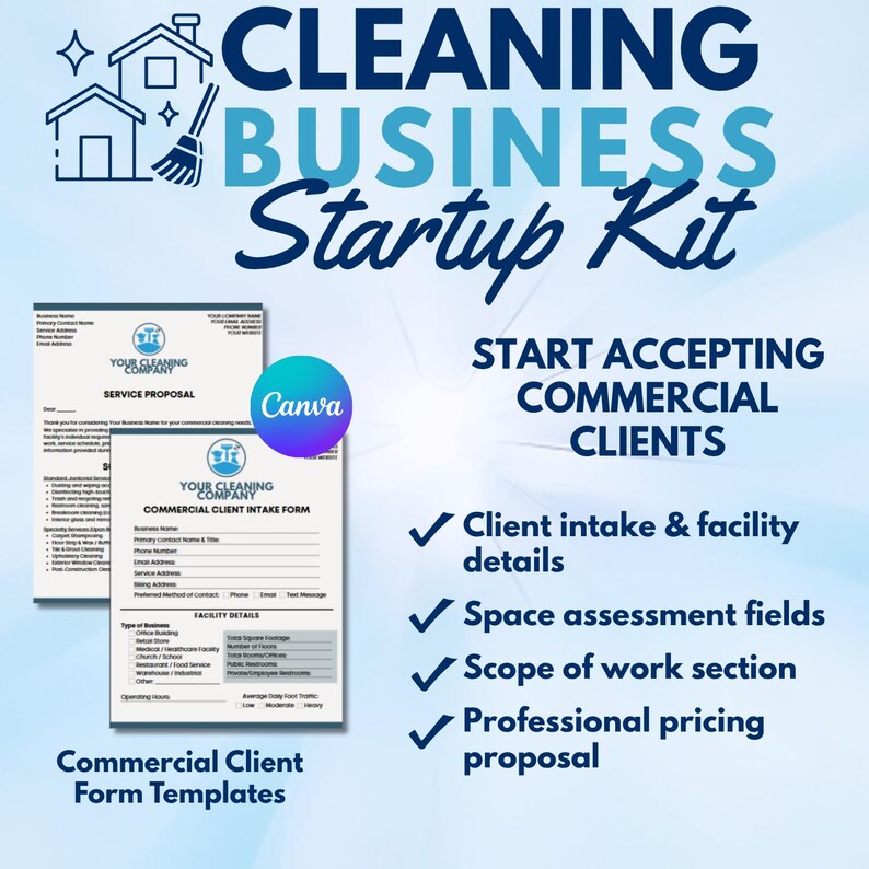 Cleaning Business Startup Kit | Spotless Start Collection | Ebooks