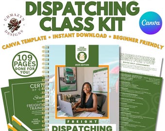 Truck Dispatch Training Workbook: Editable 2025 Guide (PLR/MRR Rights)