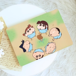 Crayon Shin-Chan Macbook Case,Protective Hard Laptop Case for Macbook Air 15/13/11,Pro16/15/14/13, 2021 2022 2023 2024 2025, For Anime Fans