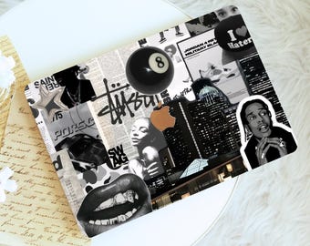 Black Collage Macbook Case,Protective Hard Laptop Case for Macbook Air 15/13/11,Pro16/15/14/13,2021 2022 2023 2024 2025, For Collage Lovers