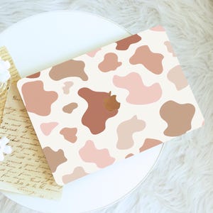 Pink Cow Print Macbook Case,Protective Hard Laptop Case for Macbook Air 15/13/11,Pro16/15/14/13, 2021 2022 2023 2024 2025,For Animal Lovers
