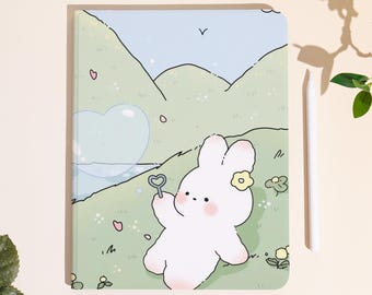 Adorable Rabbit Design iPad Case With Auto Sleep/Wake & Pen Slot | For iPad Air 2024/2025, iPad 7/8/9/10, iPad pro 2024,iPad Mini 5/6/7 Case