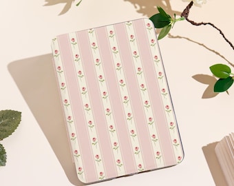 Romantic Rose 2025 Kindle Case Compatible With Kindle 12th/Paperwhite 12th/Colorsoft |Auto Wake/Sleep Function & Custom Name Personalization