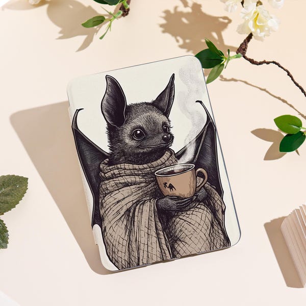 Charming Bat 2025 Kindle Case Compatible With Kindle 12th/Paperwhite 12th/Colorsoft |Auto Wake/Sleep Function & Custom Name Personalization