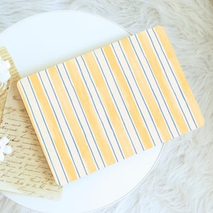 Yellow Stripes MacBook Case,Protective Hard Laptop Case for MacBook Air 15/13/11, Pro16/15/14/13, 2025 2026, Neo A18 Case, MacBook Ret Cover image 2