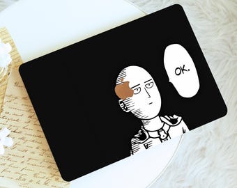 Étui pour Macbook One Punch Man, étui de protection rigide pour ordinateur portable pour Macbook Air 13/13/11, Pro16/15/14/13, 2021 2022 2023 2024 2025, pour les amateurs d'anime