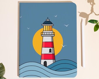 Sunset Lighthouse New iPad Case With Auto Sleep/Wake & Pen Slot | For iPad Air 2024/2025, iPad 9/10, iPad pro 2022 2024, iPad Mini 6/7 Case