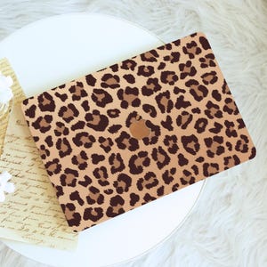 Leopard Print Macbook Case,Protective Hard Laptop Case for Macbook Air 15/13/11,Pro16/15/14/13, 2021 2022 2023 2024 2025,Leopard Print Lover