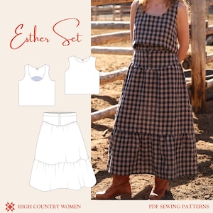 Esther Set PDF Sewing Pattern | Beginner Friendly | Size Inclusive | Sewalong Video