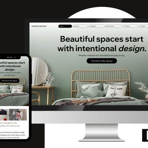 Wix Studio Website Template: Interior Design Projects CMS & Booking