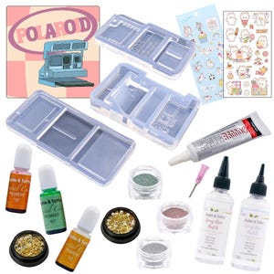 Polaroid December Elves Box | Resin Craft Box | Resin Craft Kit | UV Resin Kit | Craft Box | Camera Polaroid Resin Craft | Toy Polaroid Mold