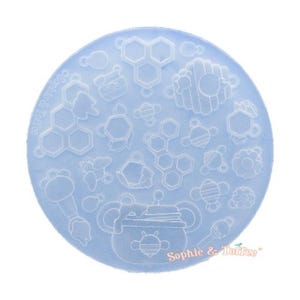 Honeycomb Bee Jewelry Silicone Mold | Resin Crafts | Resin Craft | Handmade Silicone Mold | Bee Theme Silicone Mold | Jewelry Silicone Mold