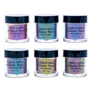 Chameleon Color Changing Fine Powder (6 colors) | Resin Craft Supply | Color Changing Fine Powder | Chameleon Color Powder | Mica Pigment