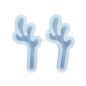 Reindeer Horn Silicone Mold (2 pieces) | Resin Craft Reindeer Horn Mold | Nail Art Decorations | Reindeer Silicone Mold Kit |UV Resin Series