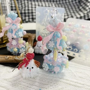 Caixa de glacê de elfos de Natal exclusiva | Caixa de artesanato de elfos de Natal | Caixa de artesanato de resina com glacê | Suprimentos para artesanato de resina | Molde para design de árvore de Natal