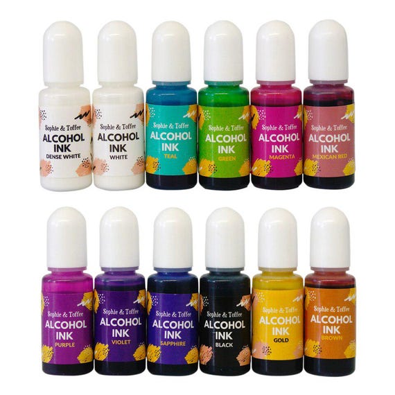 Clear Alcohol Inks for Resin Craft | Pigment Dye for Resin | Paint for Resin Craft | Alcohol Inks Paints Craft | Alcohol Inks Resin Craft