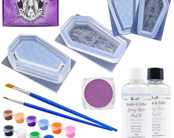 32 Oz Crystal Clear Epoxy Resin, UV Epoxy Resin, Resin Starter Making Kit,  Resin Supplies DIY Art Crafts, Casting Resin, Molds 1:1 Ratio 