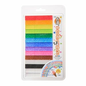 May include: A package of colorful plastic clay bars in a rainbow of colors, including red, orange, yellow, green, blue, purple, brown, black, and white. The package has Japanese text and is designed for making accessories and sweets.