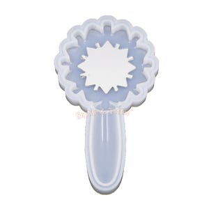 Snowflake Wand Mirror Silicone Mold | Snowflake Mirror Resin Mold | Wand Mirror Resin Mold | Translucent Silicone Mold | Polymer Clay Resin