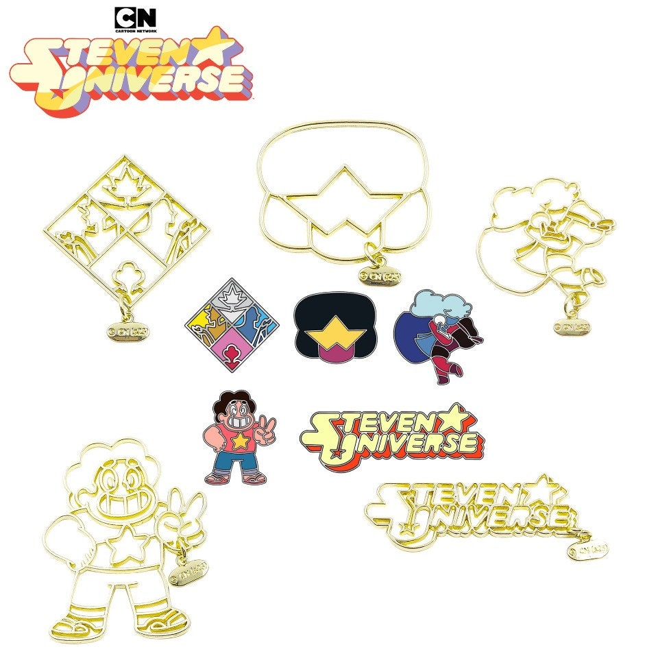 Steven Universe Enamel Pin Collection Pink Gems Blue Diamond Garnet Cartoon  Tv Series Characters Brooch - Brooches - AliExpress