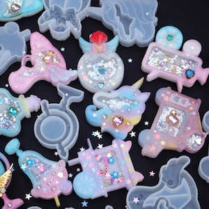Kawaii Resin Shaker Molds |Kawaii Resin Silicone Mold |Popular and Cute Designs |Kawaii Shaker Resin |Polymer Clay Crafts Mold | Resin Molds