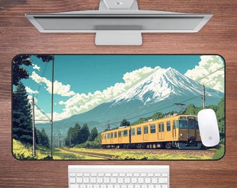 Fuji Fuji Schreibtischunterlage: Japanische Landschaftskunst