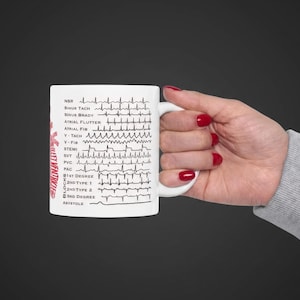 Mug coeur de cardiologie : cadeau pour les médecins, les infirmières et le personnel médical