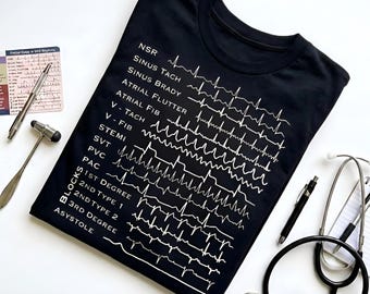 Maglietta EKG Rhythm - Regalo per infermieri cardiologici e studenti di medicina