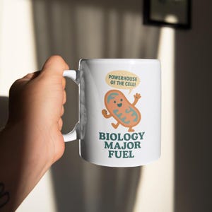 Biology Major Mug: Mitochondria Powerhouse Coffee Cup