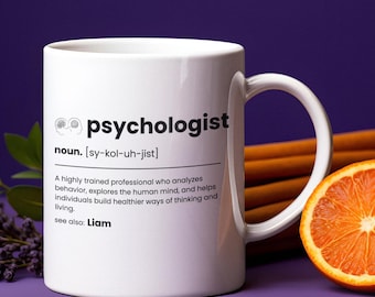 Personalized Psychologist Definition Mug: Custom Psychology Gift