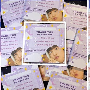 Bloc de notas de agradecimiento de Jongho de ATEEZ, bloc de notas, papelería de Kpop, tarjetas fotográficas personalizadas