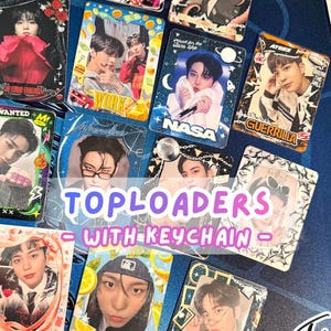 Toploaders ATEEZ [COM CHAVEIRO] | Porta-photocards decorativos de Kpop