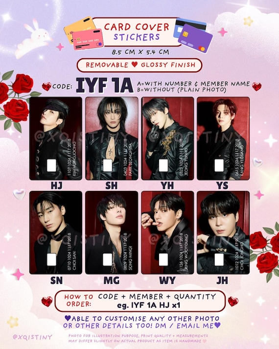 ATEEZ Card Cover Stickers | Fanmade | GHP3 Lemon Drop in Your