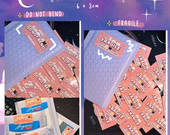 Aniteez Do Not Bend 20pcs/pack | Fragile Sticker Labels | Handle with care | ATEEZ | warning labels