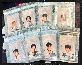 ATEEZ Holo Foil Photocards | Fanmade Silver Foil | Hongjoong