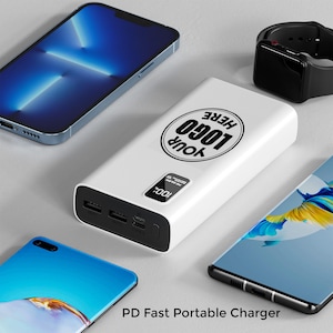 Banco de energía personalizado asequible, cargador portátil personalizado, carga múltiple, obsequio de empresa, obsequio a granel para empleados, obsequio tecnológico