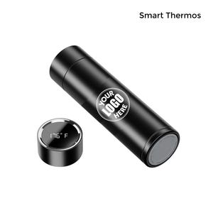 Personalized Promotional Smart Thermos, Corporate Christmas Gifts, Custom-Engraved Drinkware, Travel Tumbler, Stainless Steel Bottle