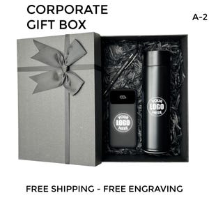 Corporate Promotional Gift Box, Christmas Holiday Gift Box, Corporate Gift for Employees Clients, Custom Company Gift Box, Gift for Employee