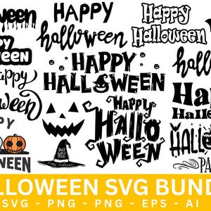 Happy halloween svg,Happy Halloween Sign Svg Bundle,Happy Halloween,Svg Files for Cricut,Halloween Sublimation Designs,Happy Halloween Ai