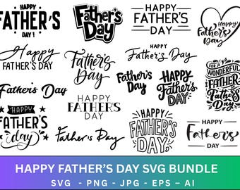 Paquete SVG del Día del Padre, archivos de corte Cricut (descarga digital)