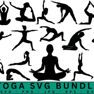 Yoga SVG Bundle,Meditation svg,YOGA Svg Cut Files For Cricut,Yoga Clipart,Yoga Silhouette,Yoga SVG,Digital Download.
