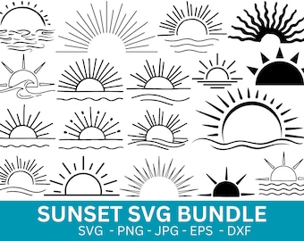 Sunrise SVG,Sun svg ,Sun Svg for Cricut,Sunrise Clipart,Sunset SVG,Sunrise Cricut,Sunset Silhouette,Sun Vector,Sunrise Cut File,Sunrise