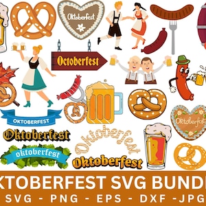 Oktoberfest Festival Clipart Set,Watercolor Oktoberfest svg,Beer Fest Png,Traditional Bavarian svg,Octoberfest,Transparent Background