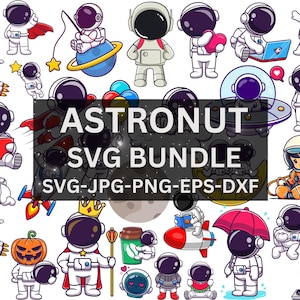 Astronaut Svg,Cute Astronaut Svg,Astronaut with rocket svg,Balloon Spaceman Clipart Png,Kid Astronaut Space Rocket Svg,Cut File for Cricut
